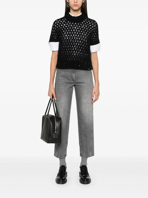 straight-leg jeans